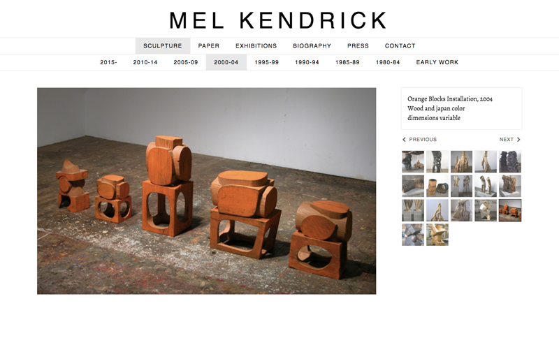 Mel Kendrick Sculpture Page