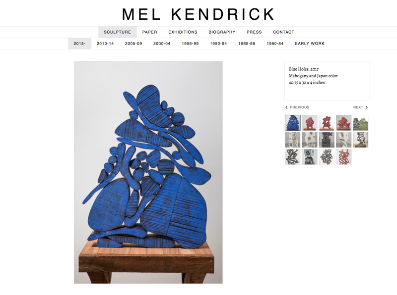 Mel Kendrick Sculpture Page